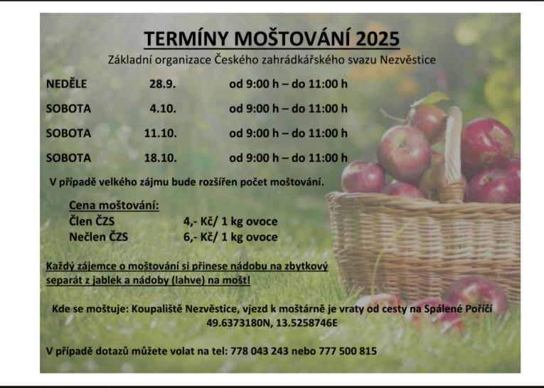 Moštování v&nbsp;Nezvěsticích 